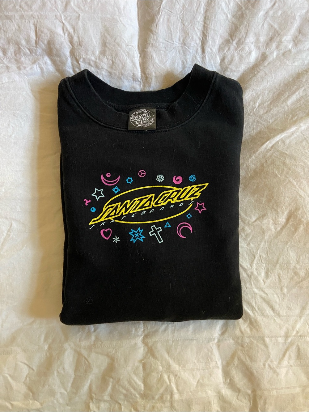 Santa Cruz Skateboards Black Graphic Sweatshirt